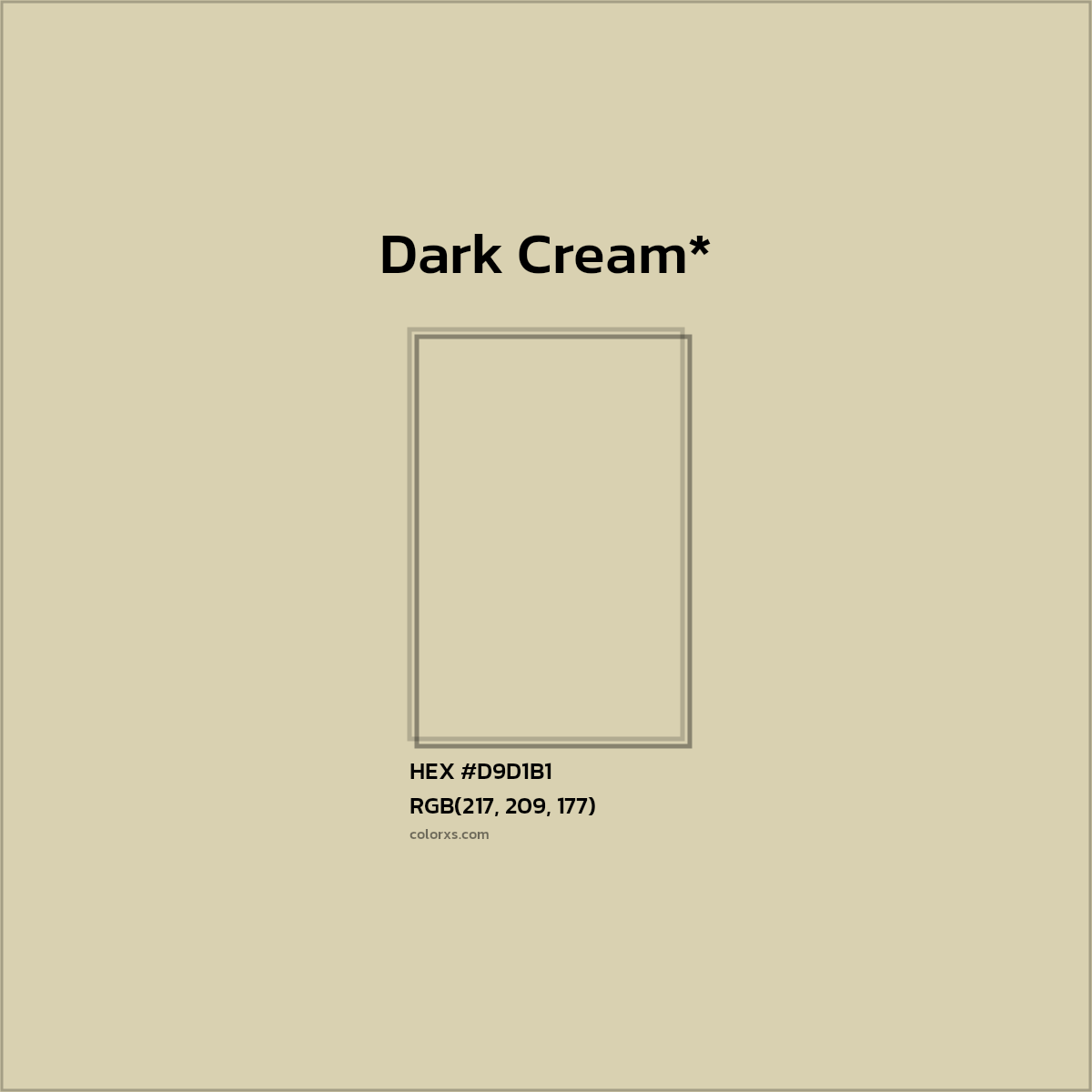 HEX #D9D1B1 Color Name, Color Code, Palettes, Similar Paints, Images
