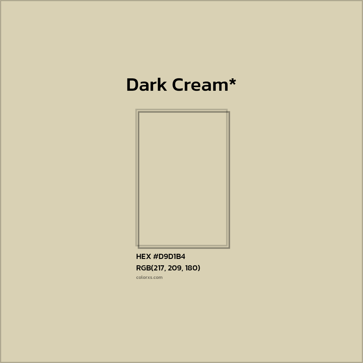 HEX #D9D1B4 Color Name, Color Code, Palettes, Similar Paints, Images