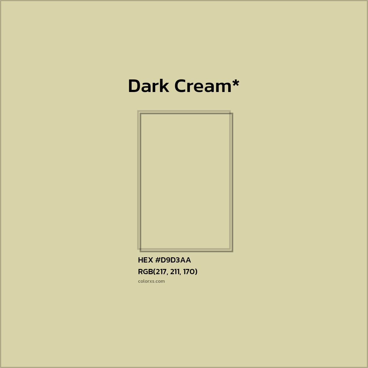 HEX #D9D3AA Color Name, Color Code, Palettes, Similar Paints, Images