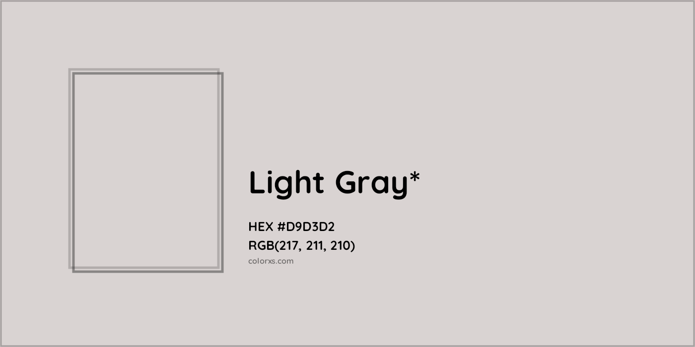 HEX #D9D3D2 Color Name, Color Code, Palettes, Similar Paints, Images