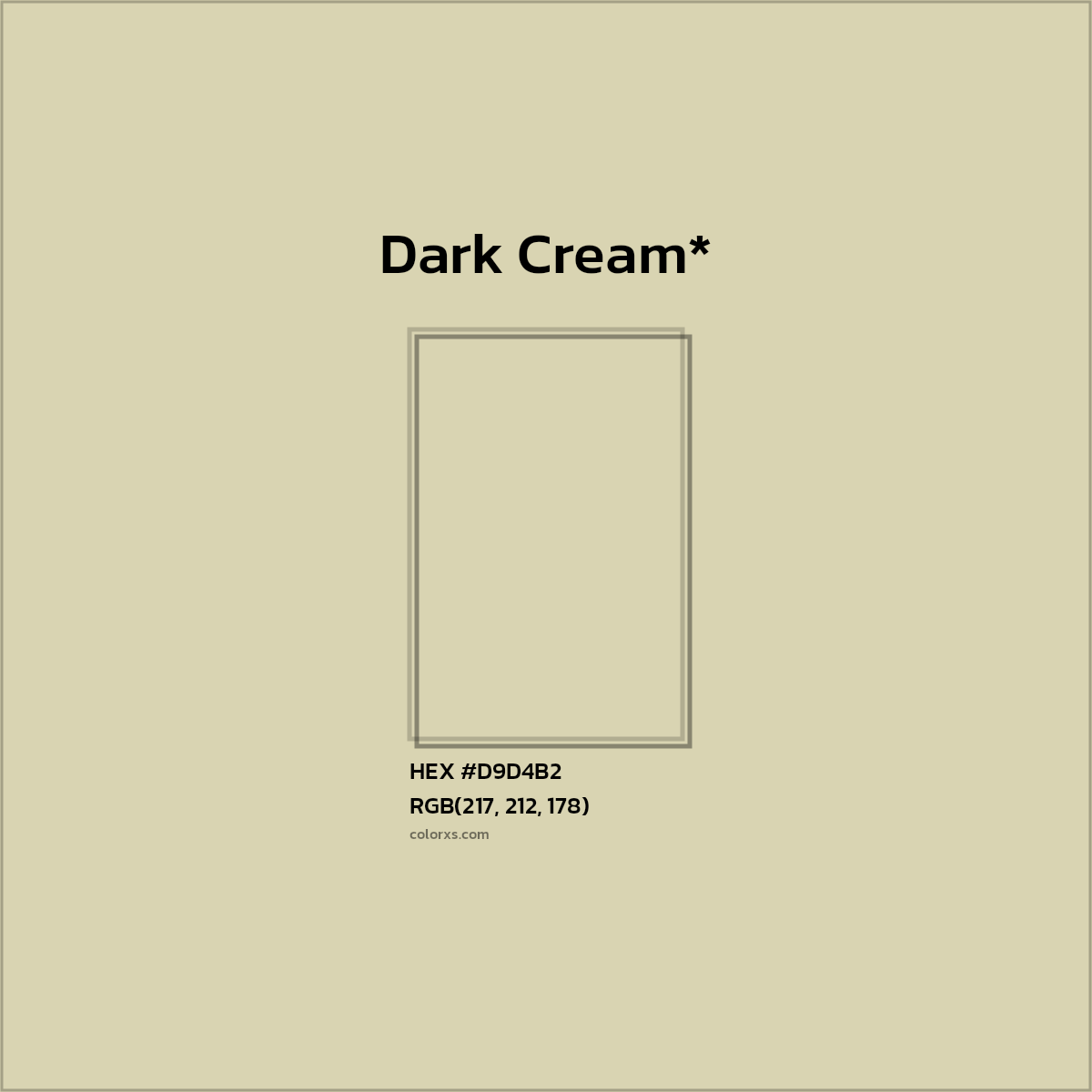 HEX #D9D4B2 Color Name, Color Code, Palettes, Similar Paints, Images