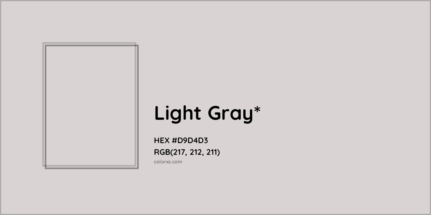 HEX #D9D4D3 Color Name, Color Code, Palettes, Similar Paints, Images