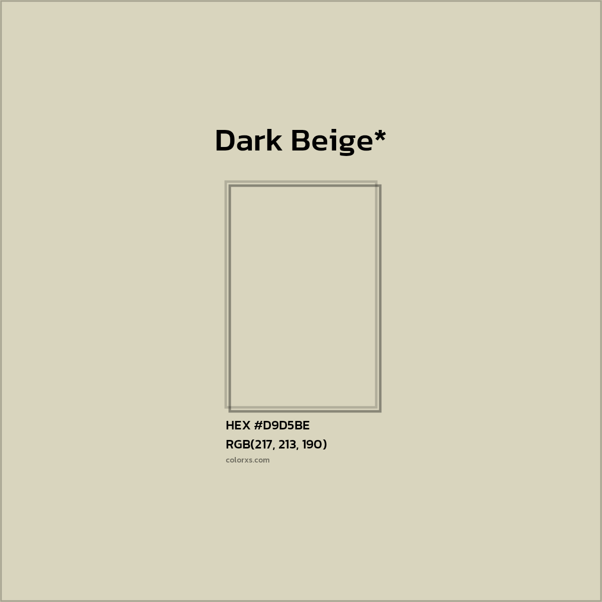 HEX #D9D5BE Color Name, Color Code, Palettes, Similar Paints, Images
