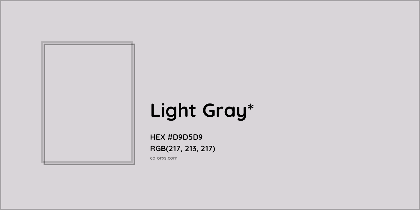 HEX #D9D5D9 Color Name, Color Code, Palettes, Similar Paints, Images