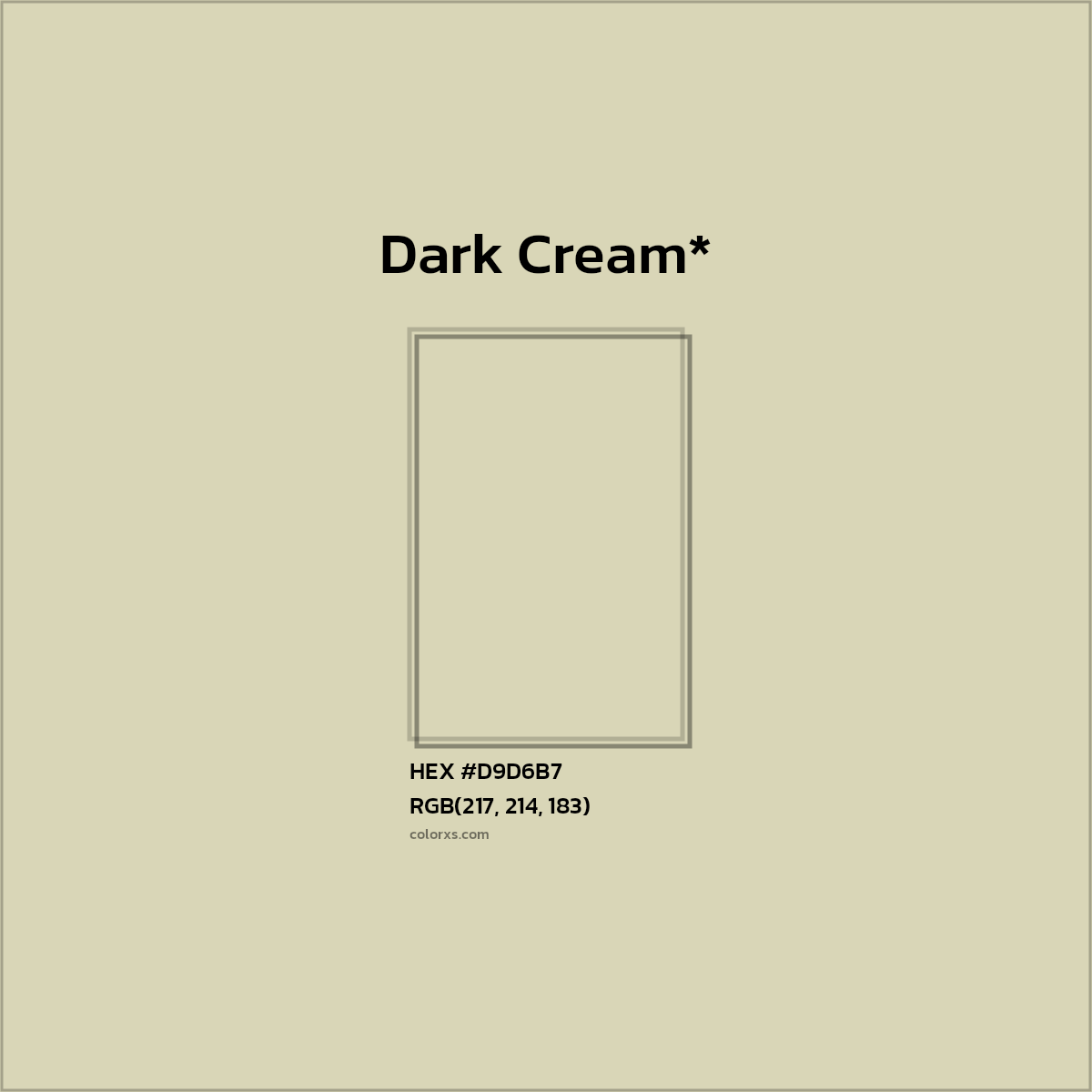HEX #D9D6B7 Color Name, Color Code, Palettes, Similar Paints, Images