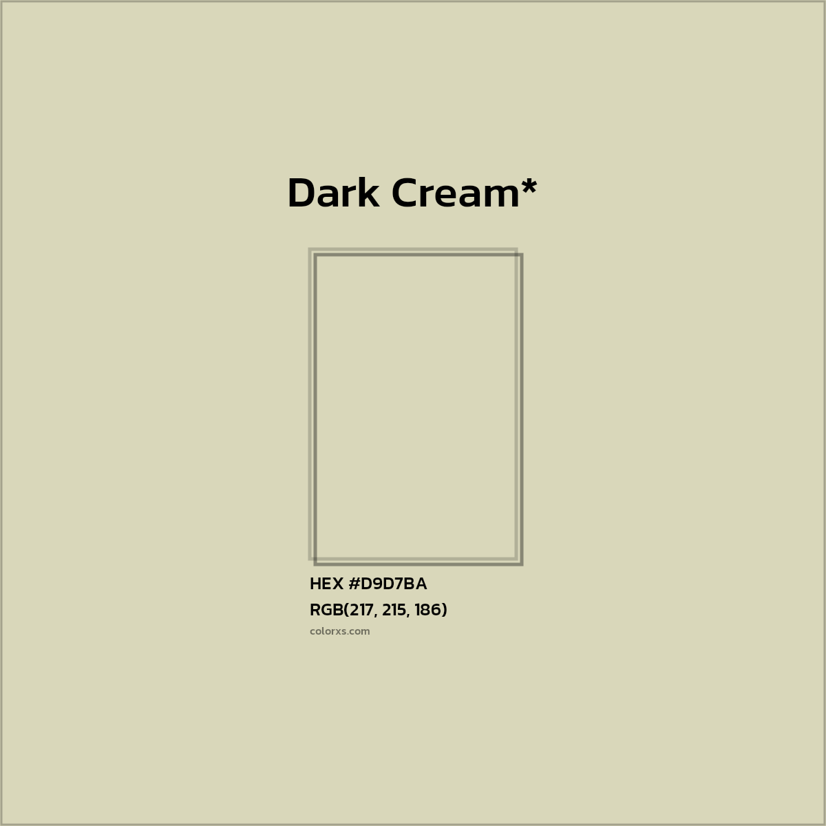 HEX #D9D7BA Color Name, Color Code, Palettes, Similar Paints, Images