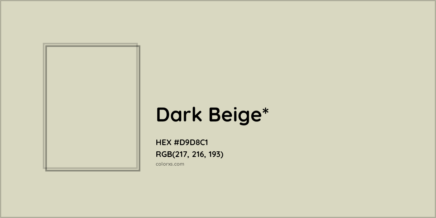 HEX #D9D8C1 Color Name, Color Code, Palettes, Similar Paints, Images