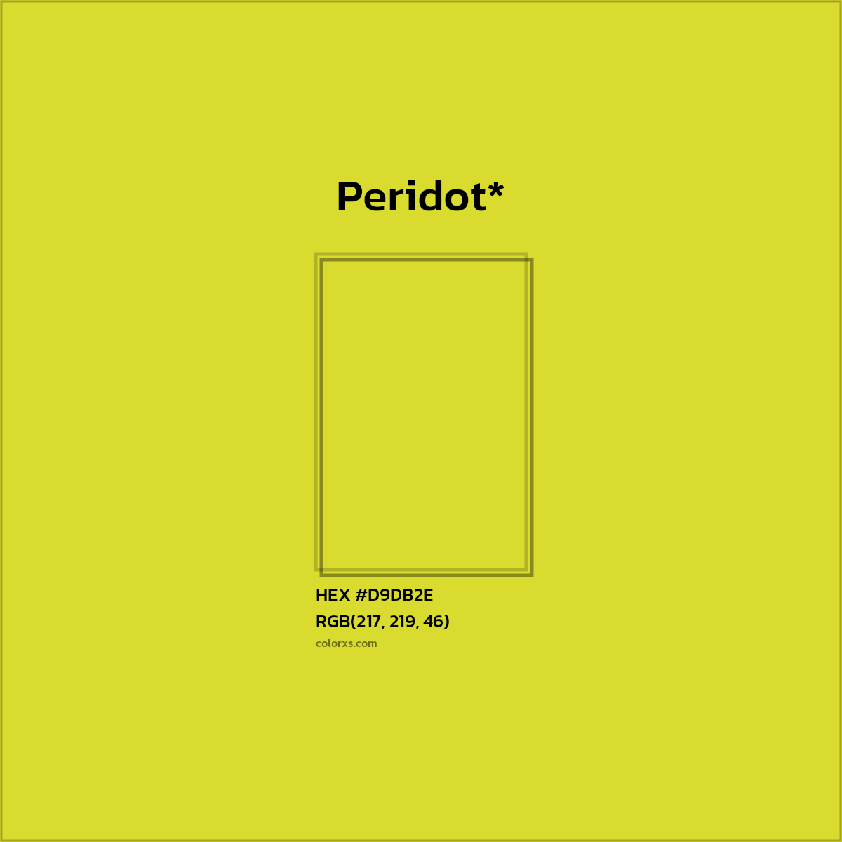 HEX #D9DB2E Color Name, Color Code, Palettes, Similar Paints, Images