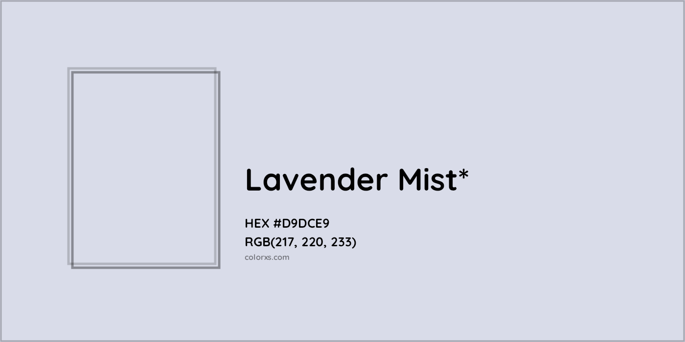 HEX #D9DCE9 Color Name, Color Code, Palettes, Similar Paints, Images