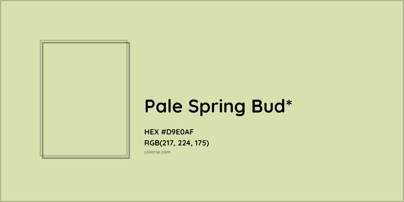 HEX #D9E0AF Color Name, Color Code, Palettes, Similar Paints, Images