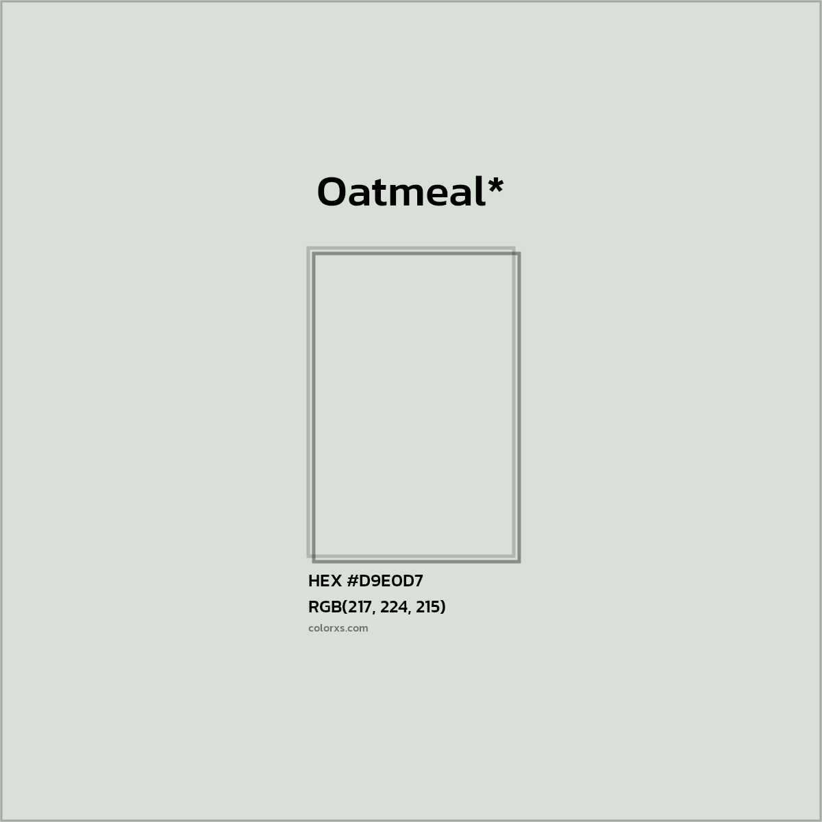 HEX #D9E0D7 Color Name, Color Code, Palettes, Similar Paints, Images
