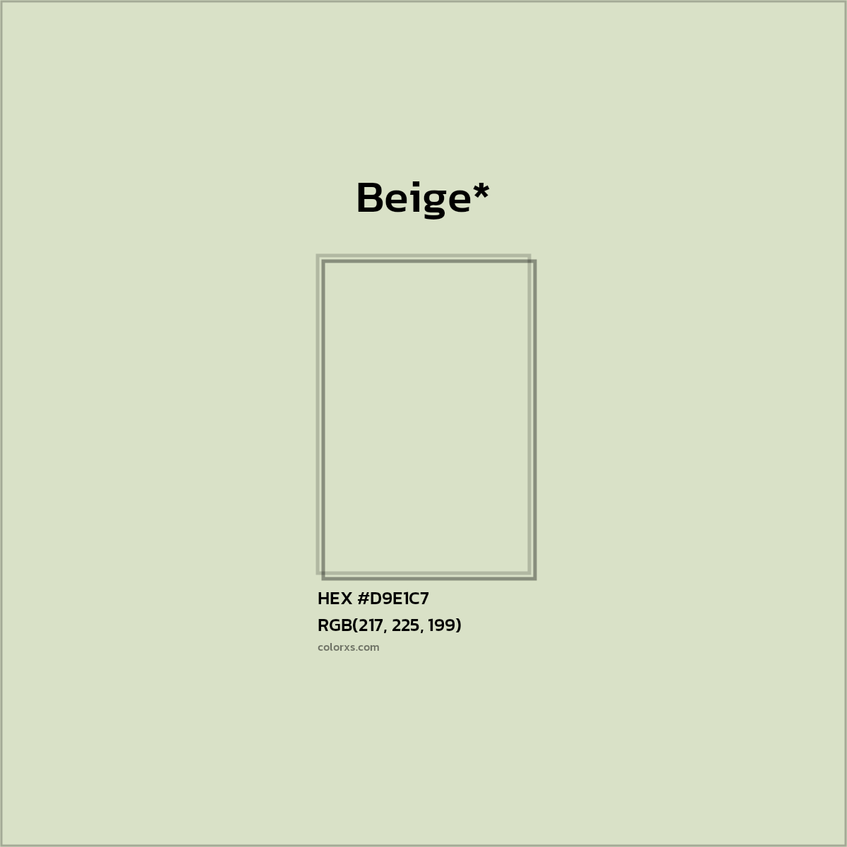 HEX #D9E1C7 Color Name, Color Code, Palettes, Similar Paints, Images