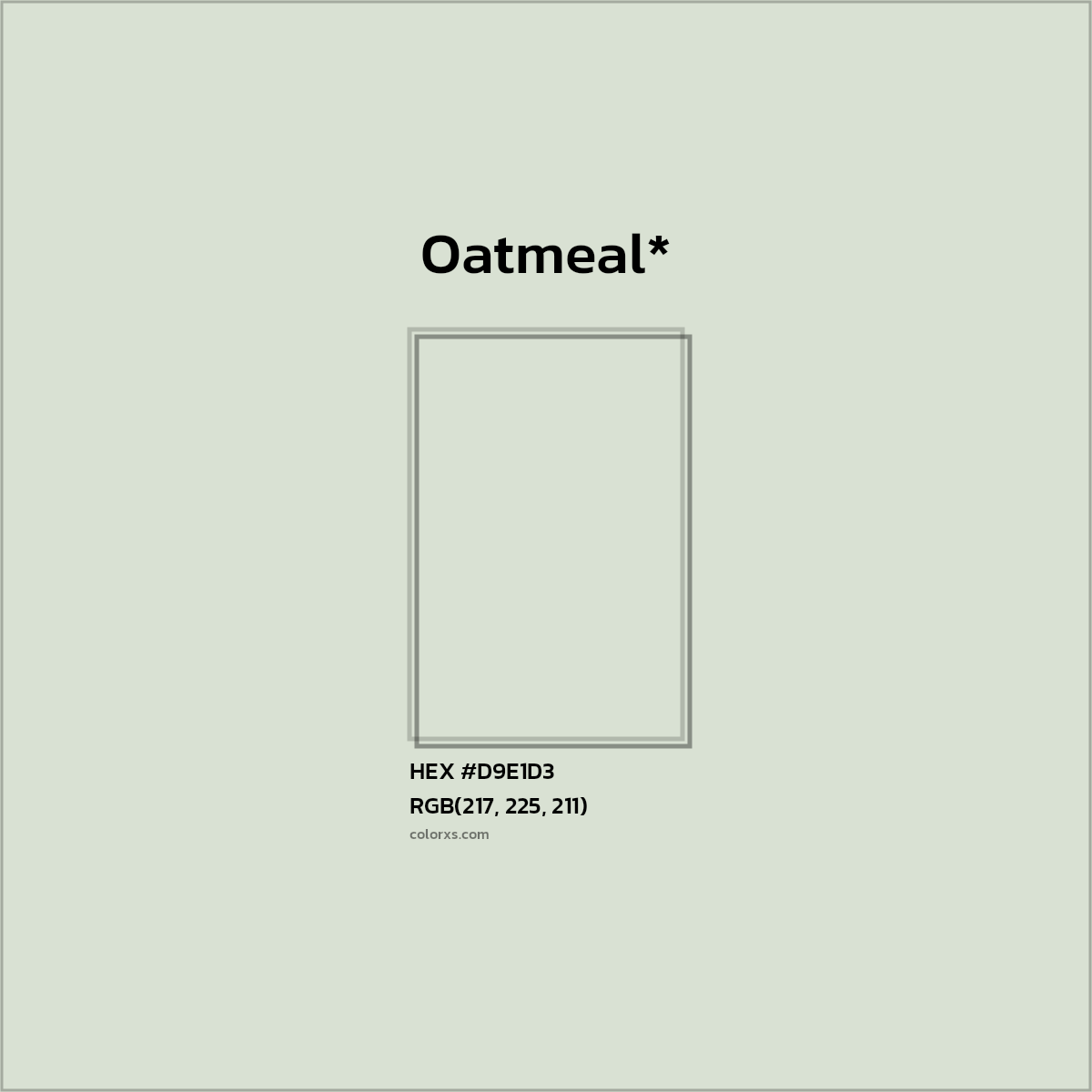 HEX #D9E1D3 Color Name, Color Code, Palettes, Similar Paints, Images