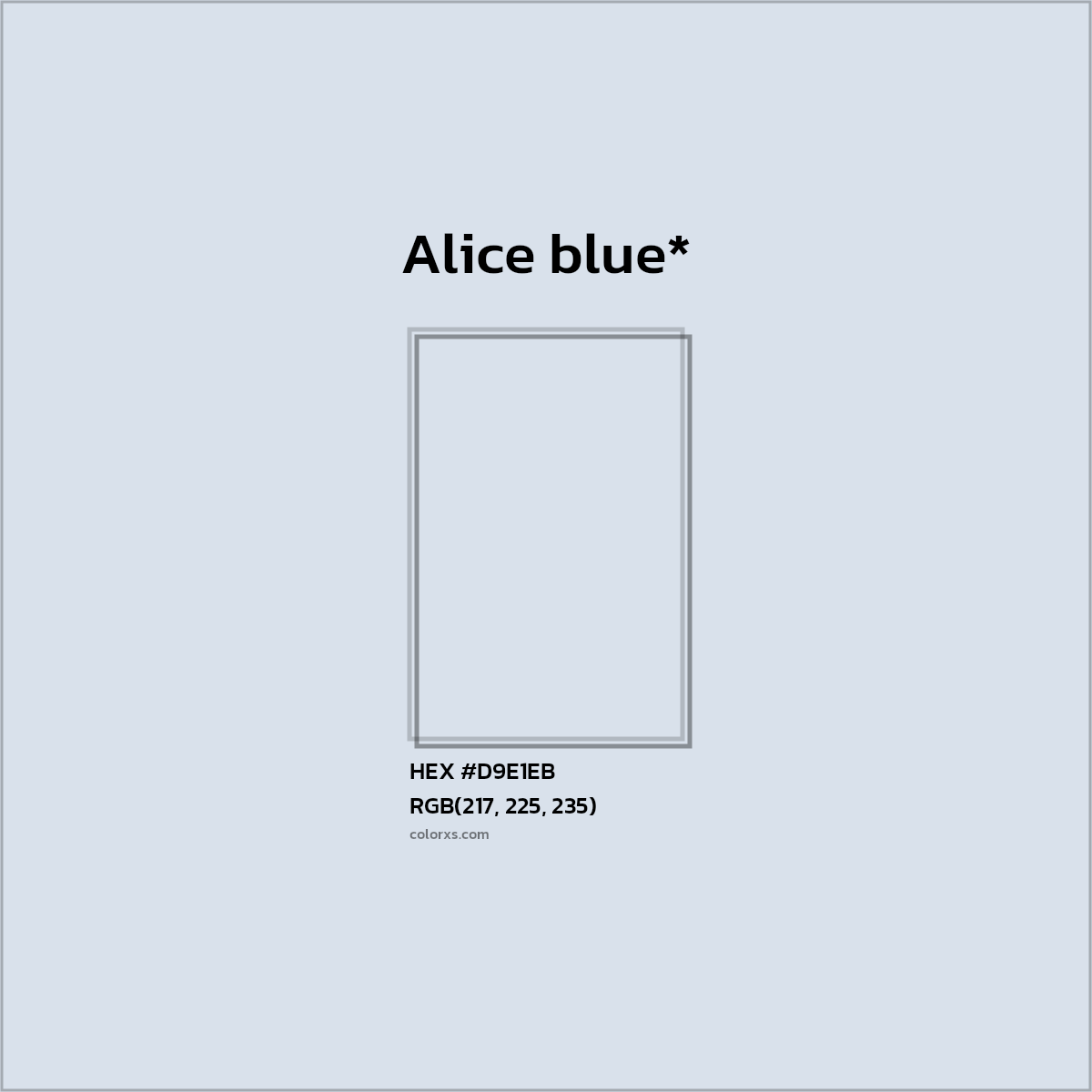 HEX #D9E1EB Color Name, Color Code, Palettes, Similar Paints, Images