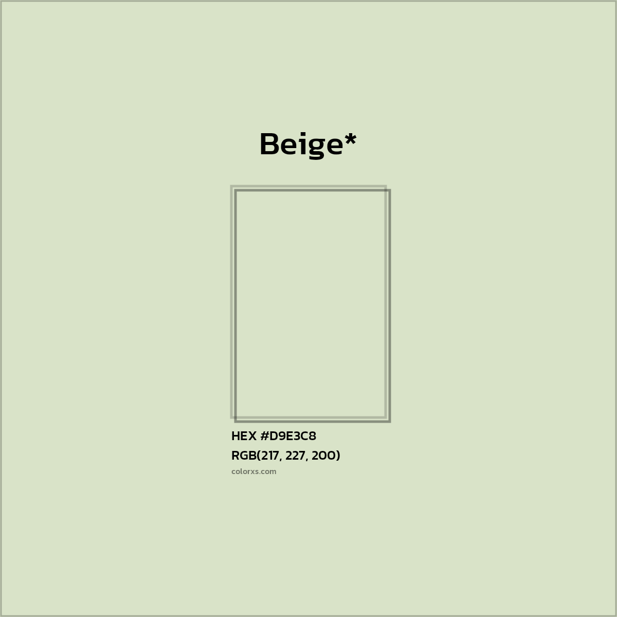 HEX #D9E3C8 Color Name, Color Code, Palettes, Similar Paints, Images