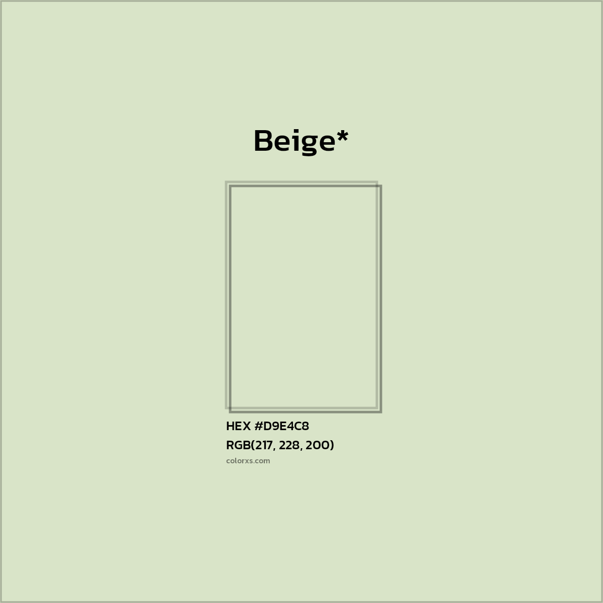 HEX #D9E4C8 Color Name, Color Code, Palettes, Similar Paints, Images