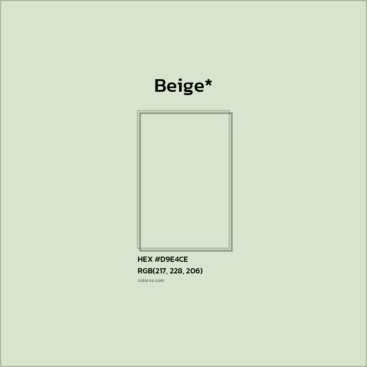 HEX #D9E4CE Color Name, Color Code, Palettes, Similar Paints, Images