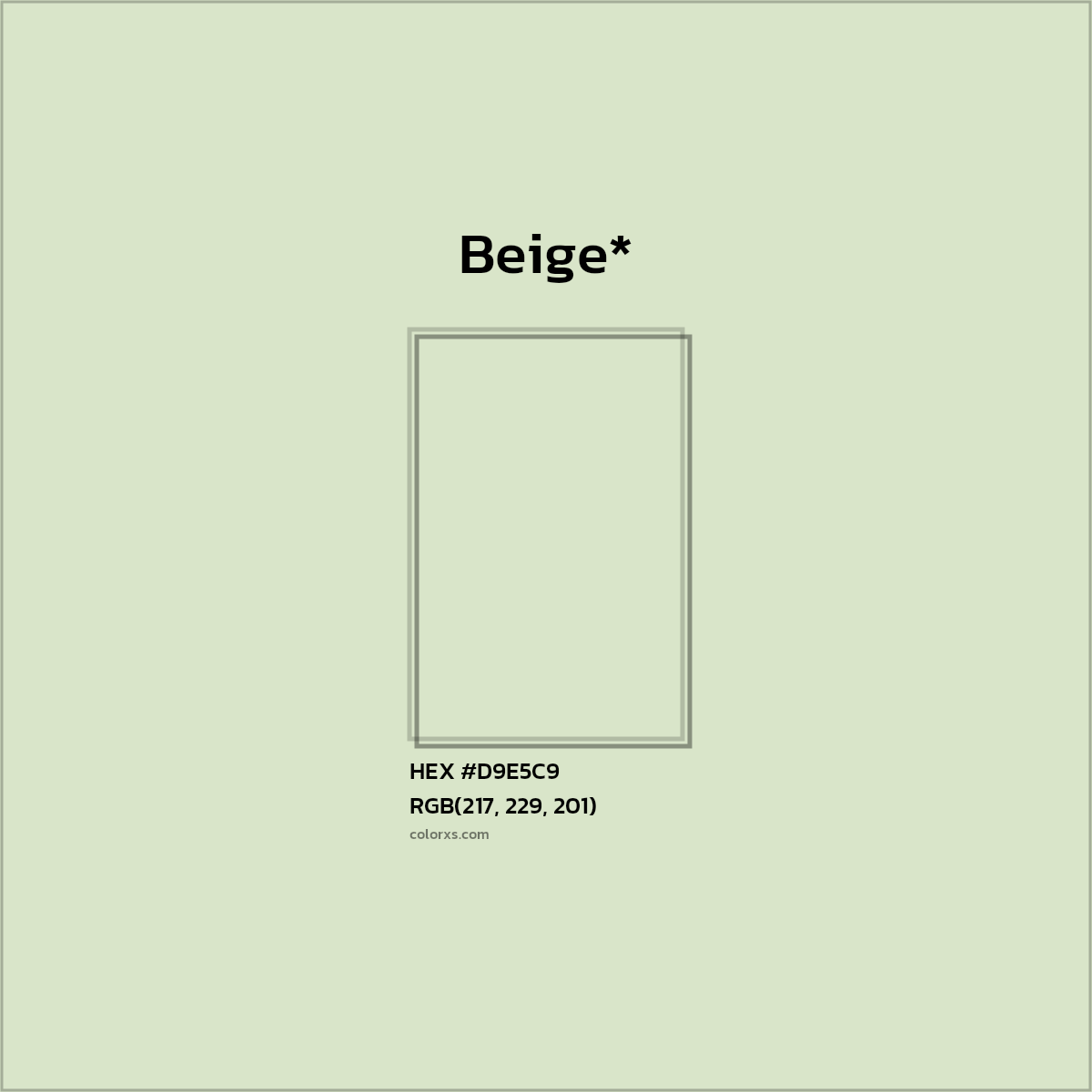 HEX #D9E5C9 Color Name, Color Code, Palettes, Similar Paints, Images