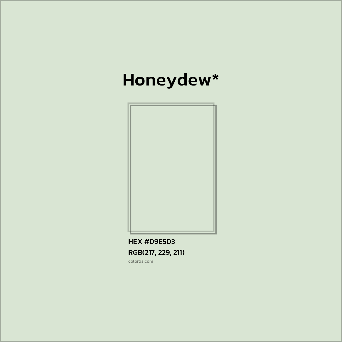 HEX #D9E5D3 Color Name, Color Code, Palettes, Similar Paints, Images
