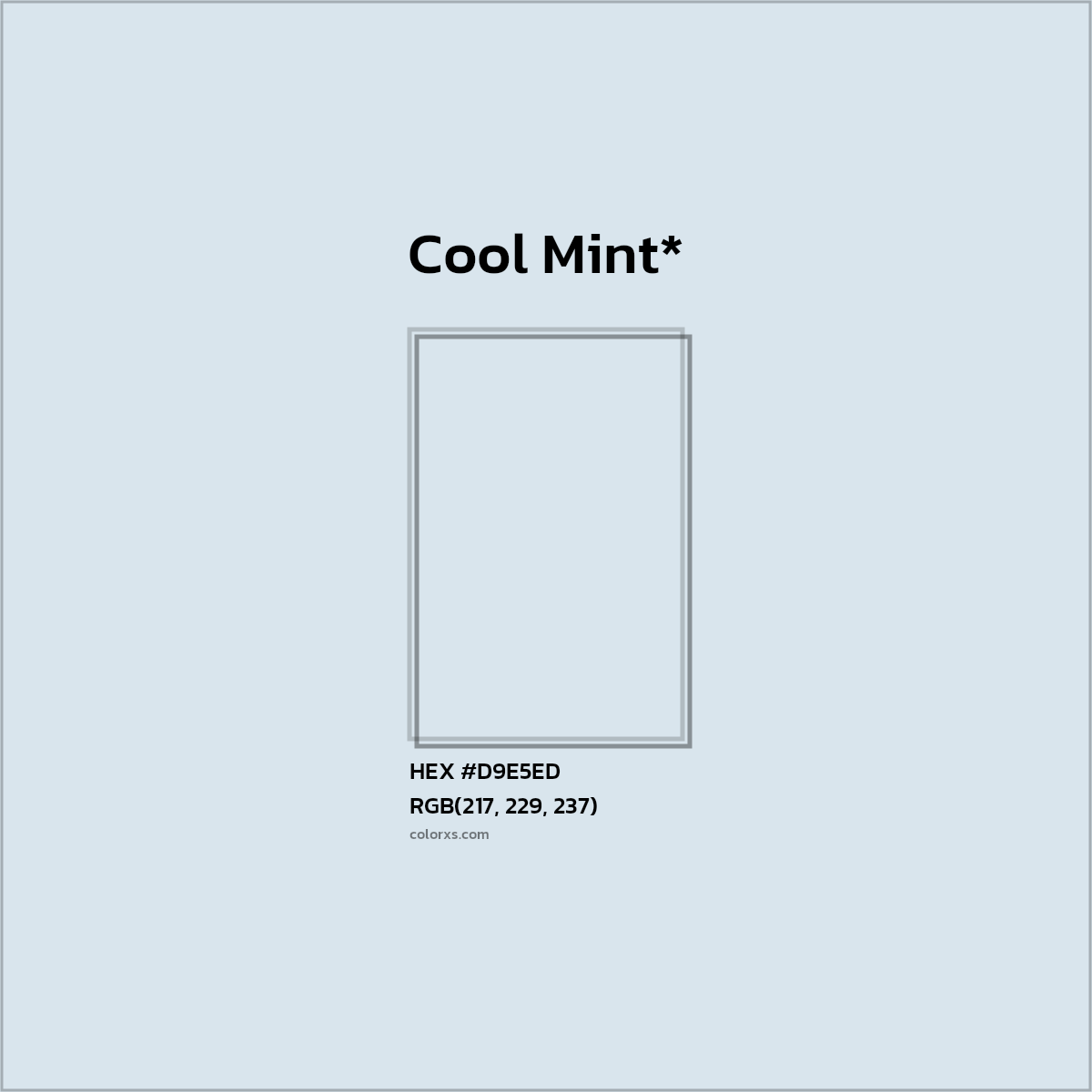 HEX #D9E5ED Color Name, Color Code, Palettes, Similar Paints, Images