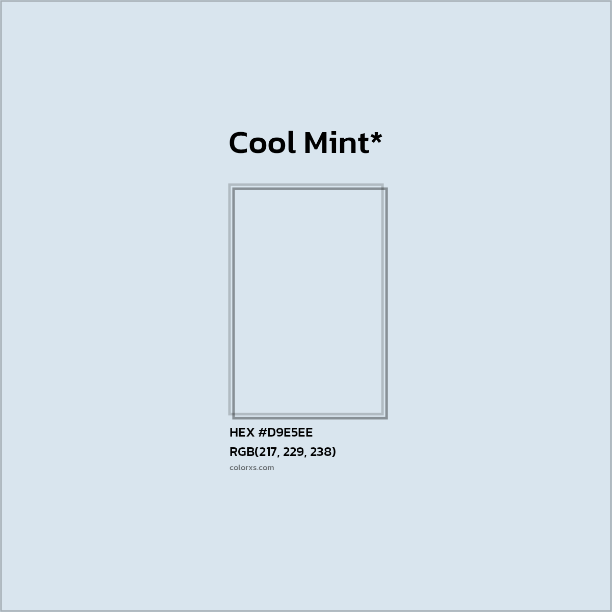 HEX #D9E5EE Color Name, Color Code, Palettes, Similar Paints, Images