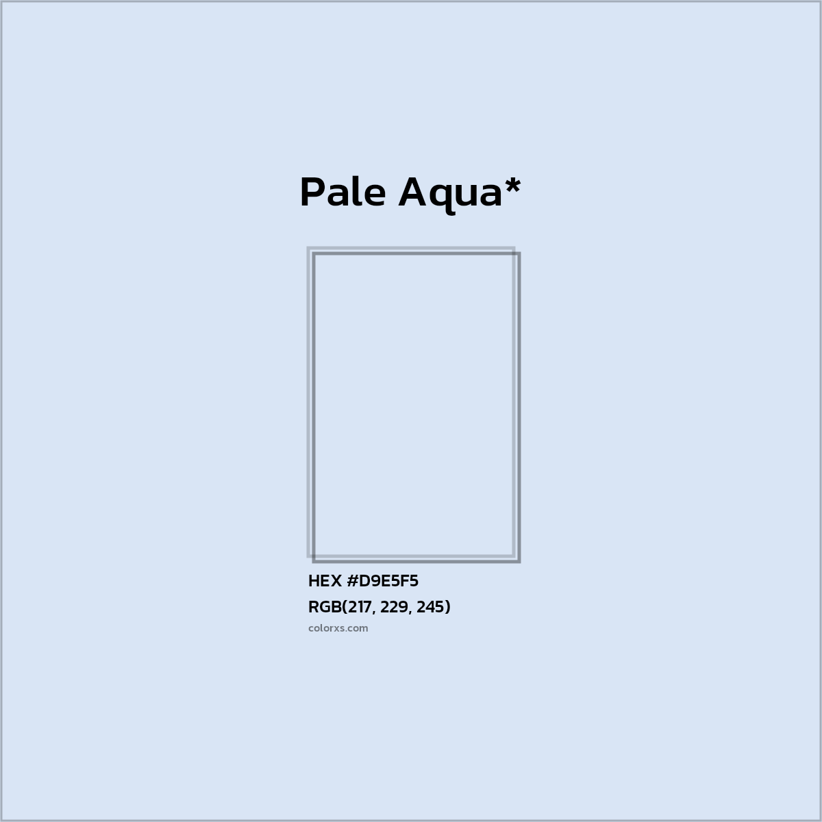 HEX #D9E5F5 Color Name, Color Code, Palettes, Similar Paints, Images
