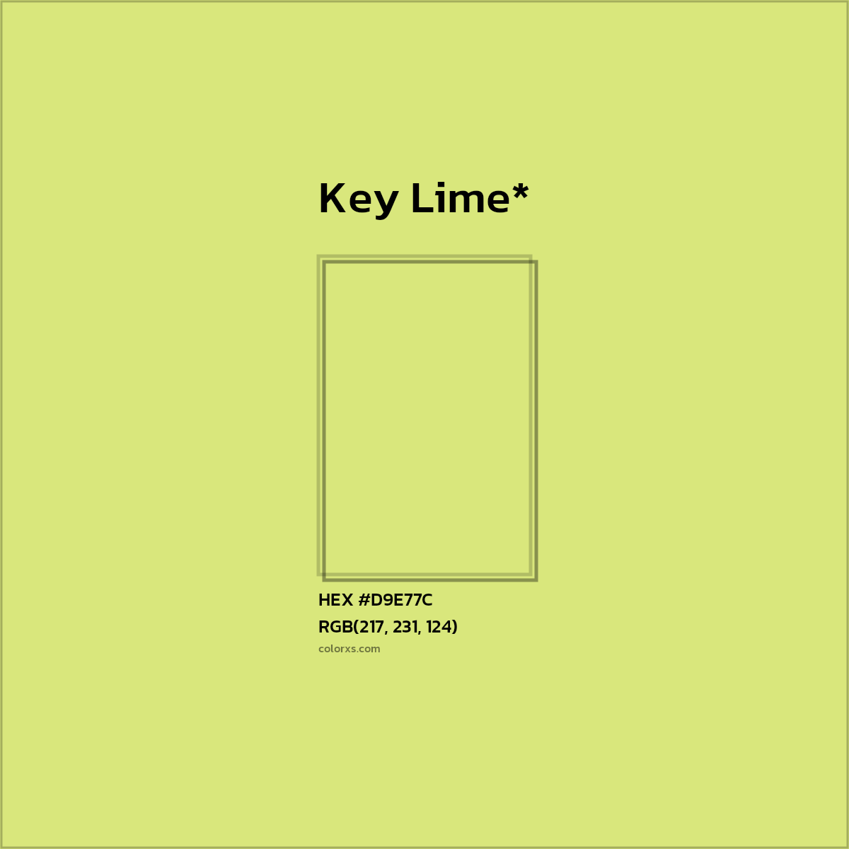 HEX #D9E77C Color Name, Color Code, Palettes, Similar Paints, Images