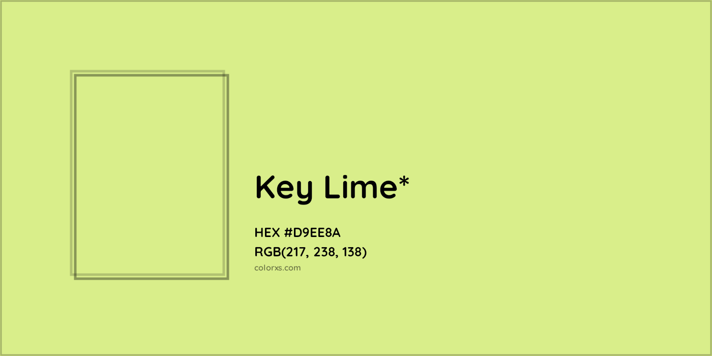 HEX #D9EE8A Color Name, Color Code, Palettes, Similar Paints, Images
