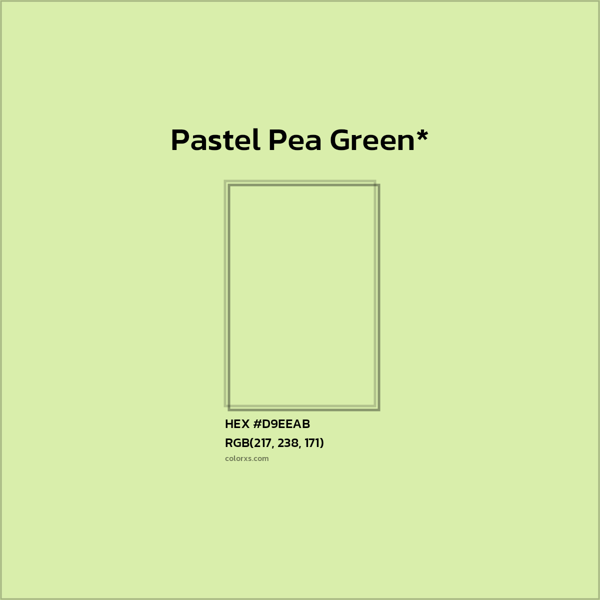 HEX #D9EEAB Color Name, Color Code, Palettes, Similar Paints, Images