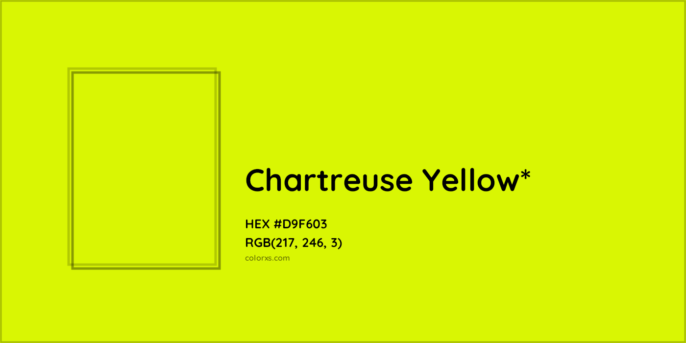 HEX #D9F603 Color Name, Color Code, Palettes, Similar Paints, Images