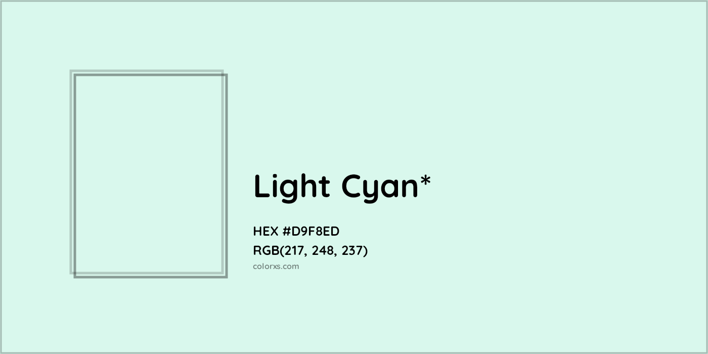 HEX #D9F8ED Color Name, Color Code, Palettes, Similar Paints, Images