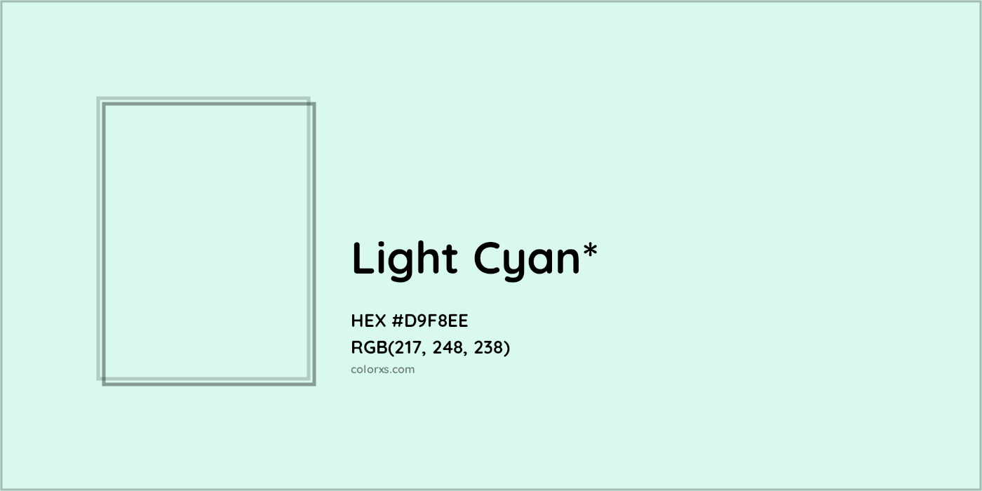 HEX #D9F8EE Color Name, Color Code, Palettes, Similar Paints, Images