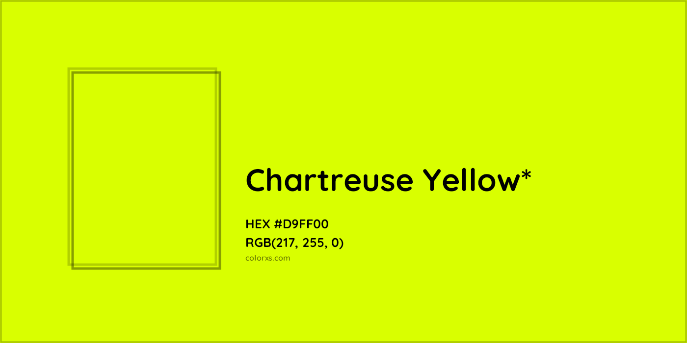 HEX #D9FF00 Color Name, Color Code, Palettes, Similar Paints, Images