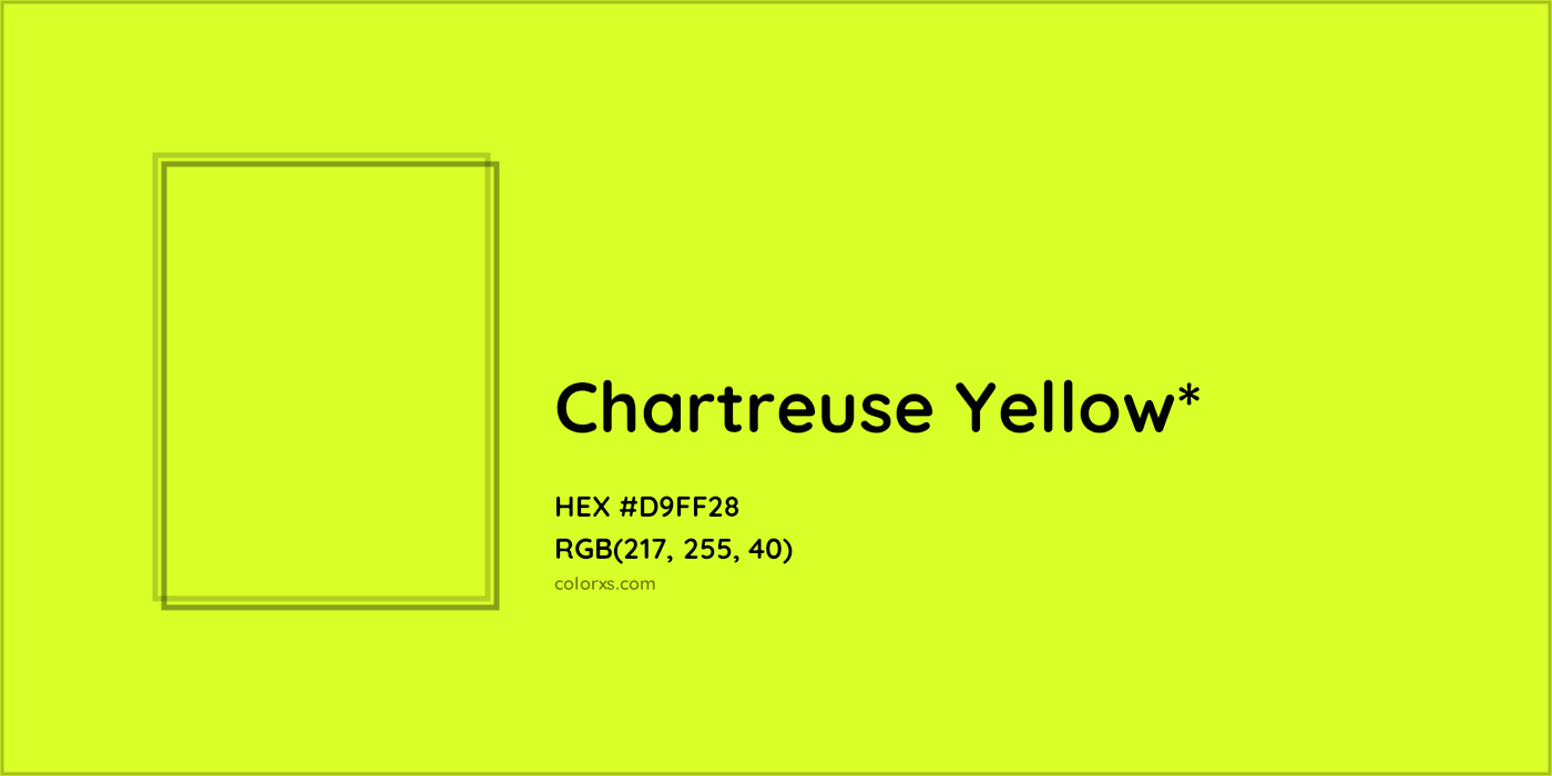 HEX #D9FF28 Color Name, Color Code, Palettes, Similar Paints, Images
