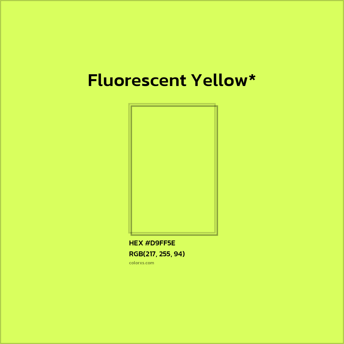 HEX #D9FF5E Color Name, Color Code, Palettes, Similar Paints, Images