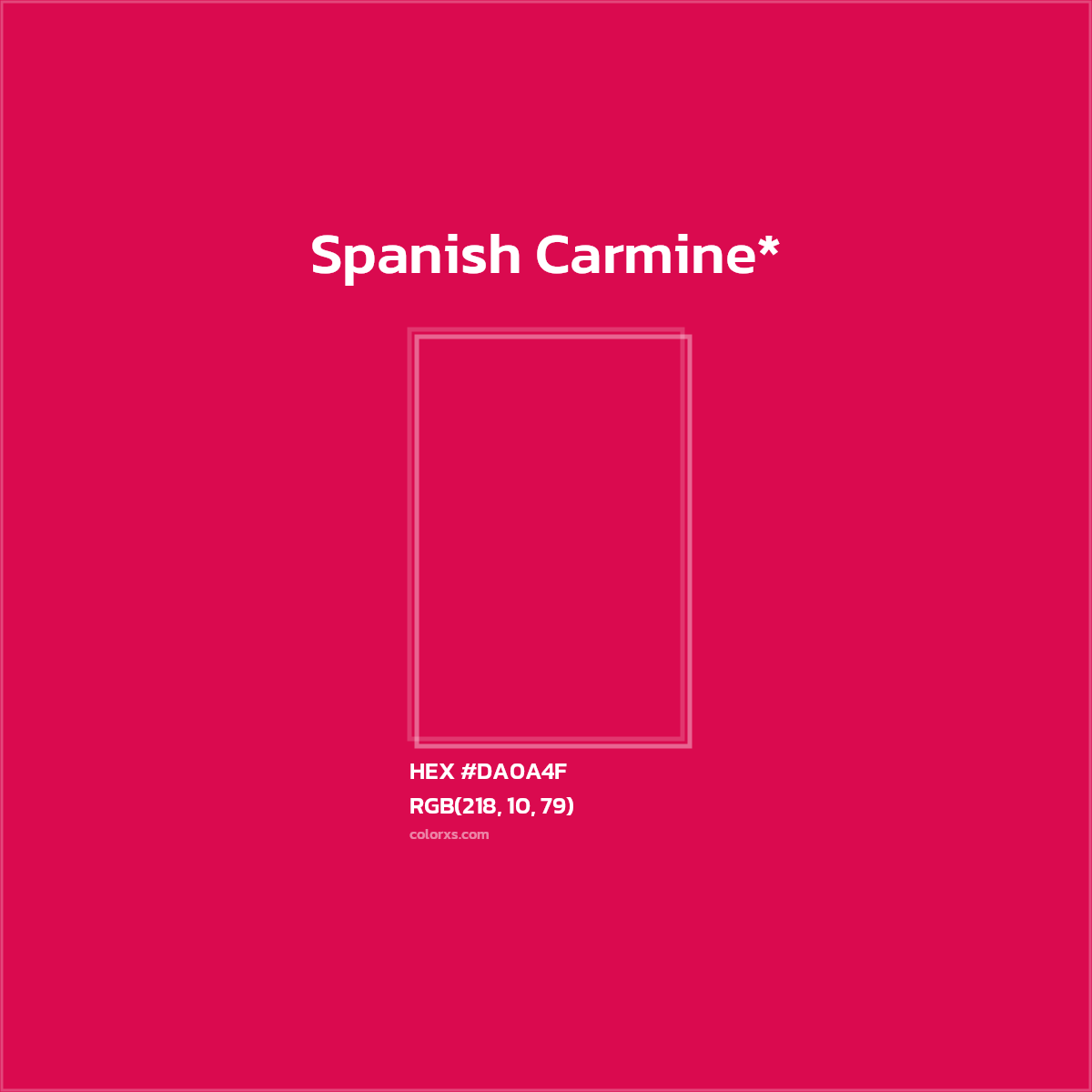 HEX #DA0A4F Color Name, Color Code, Palettes, Similar Paints, Images