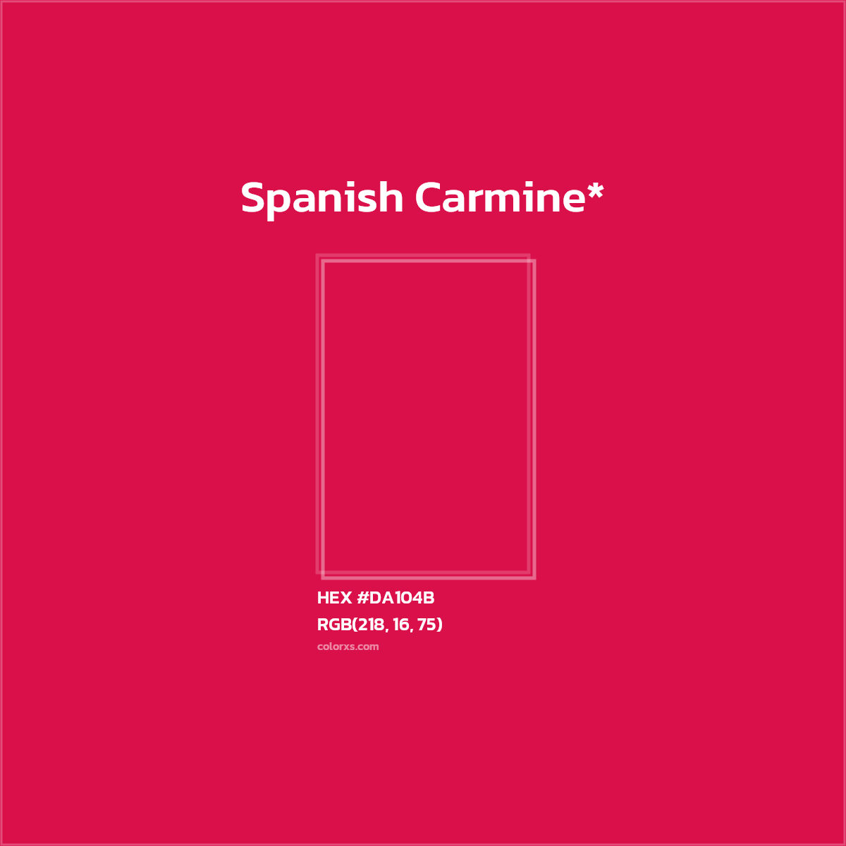 HEX #DA104B Color Name, Color Code, Palettes, Similar Paints, Images