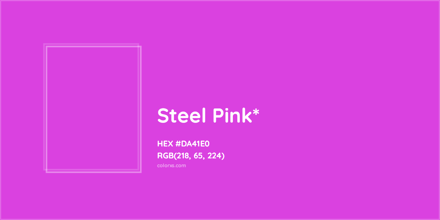 HEX #DA41E0 Color Name, Color Code, Palettes, Similar Paints, Images