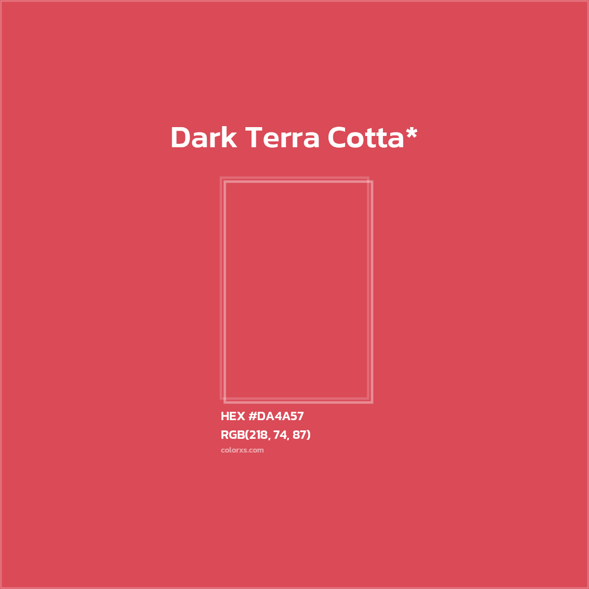 HEX #DA4A57 Color Name, Color Code, Palettes, Similar Paints, Images