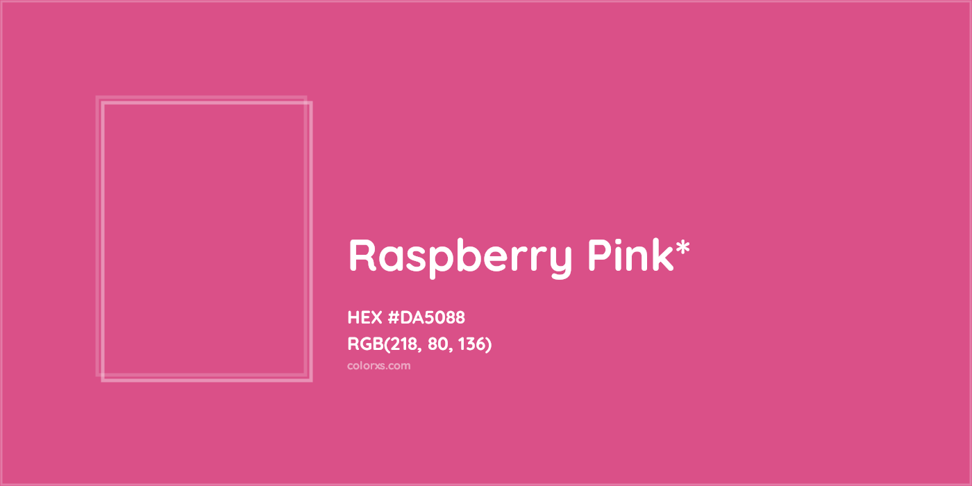 HEX #DA5088 Color Name, Color Code, Palettes, Similar Paints, Images