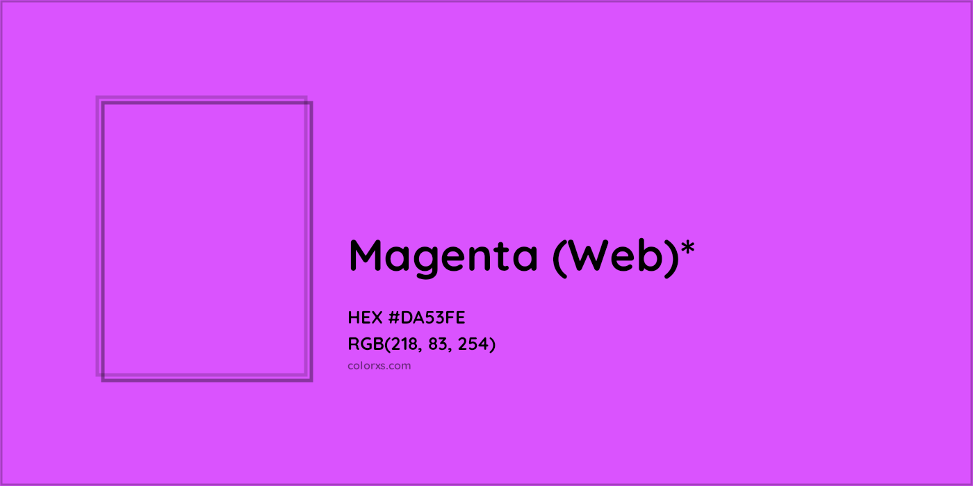 HEX #DA53FE Color Name, Color Code, Palettes, Similar Paints, Images