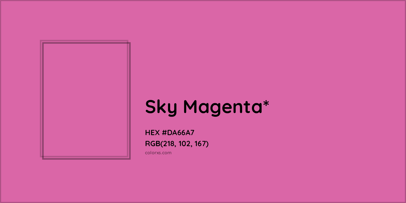 HEX #DA66A7 Color Name, Color Code, Palettes, Similar Paints, Images