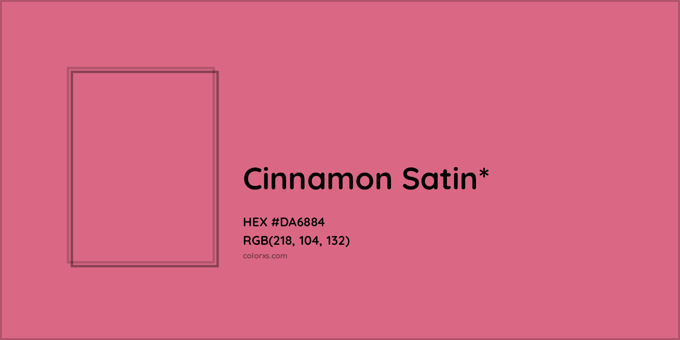 HEX #DA6884 Color Name, Color Code, Palettes, Similar Paints, Images