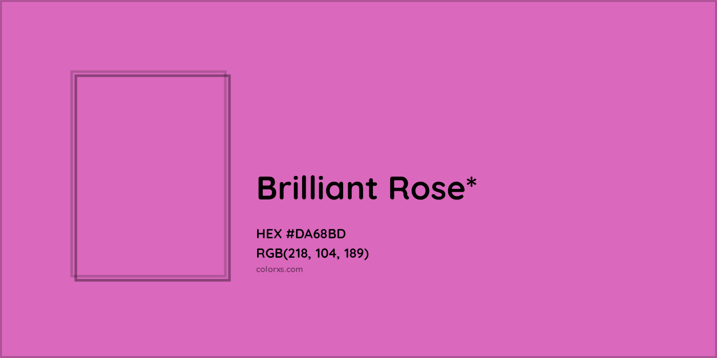 HEX #DA68BD Color Name, Color Code, Palettes, Similar Paints, Images