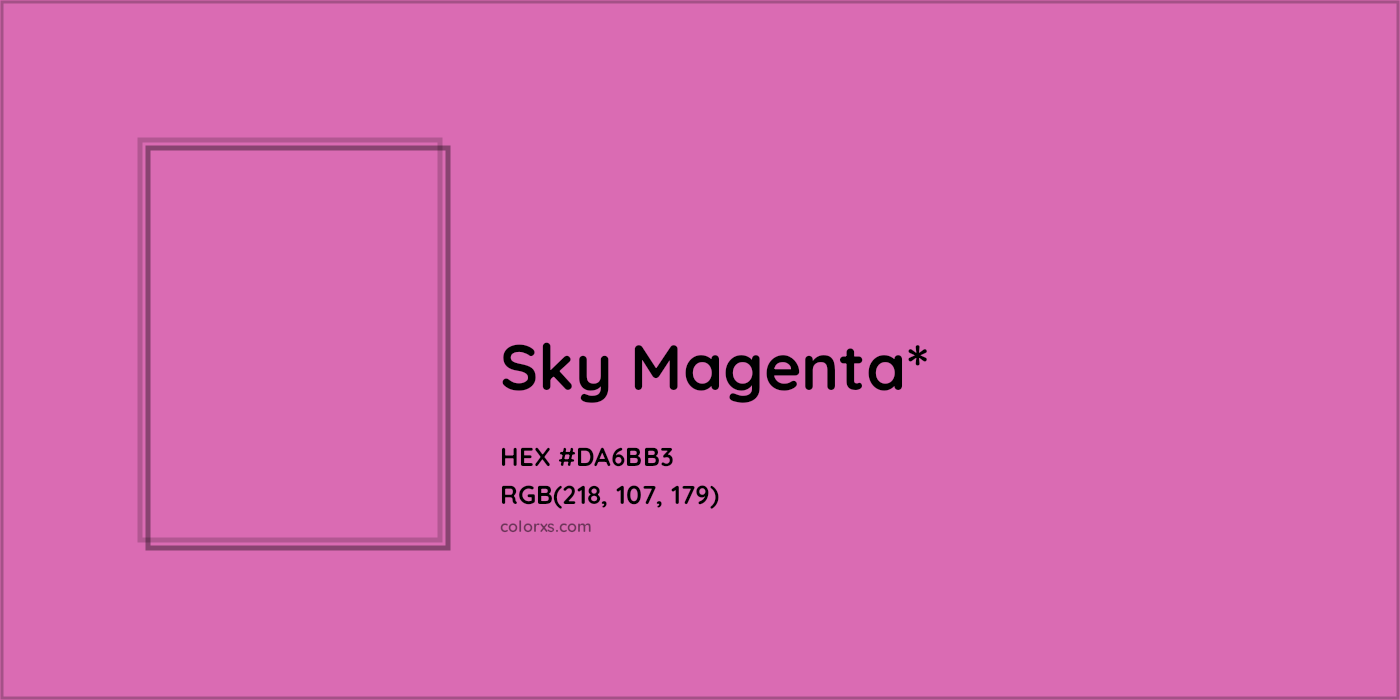 HEX #DA6BB3 Color Name, Color Code, Palettes, Similar Paints, Images
