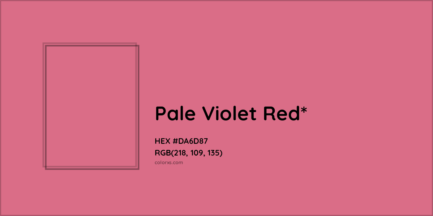 HEX #DA6D87 Color Name, Color Code, Palettes, Similar Paints, Images