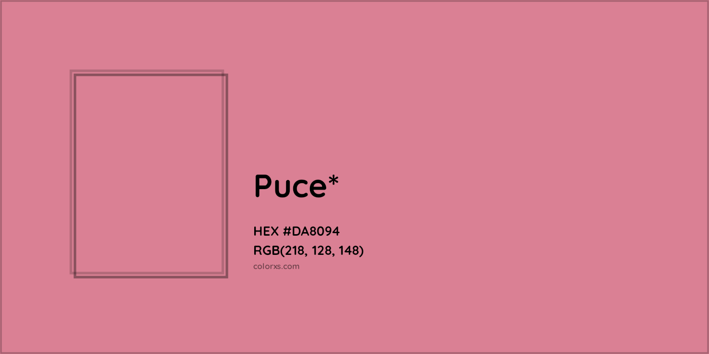 HEX #DA8094 Color Name, Color Code, Palettes, Similar Paints, Images