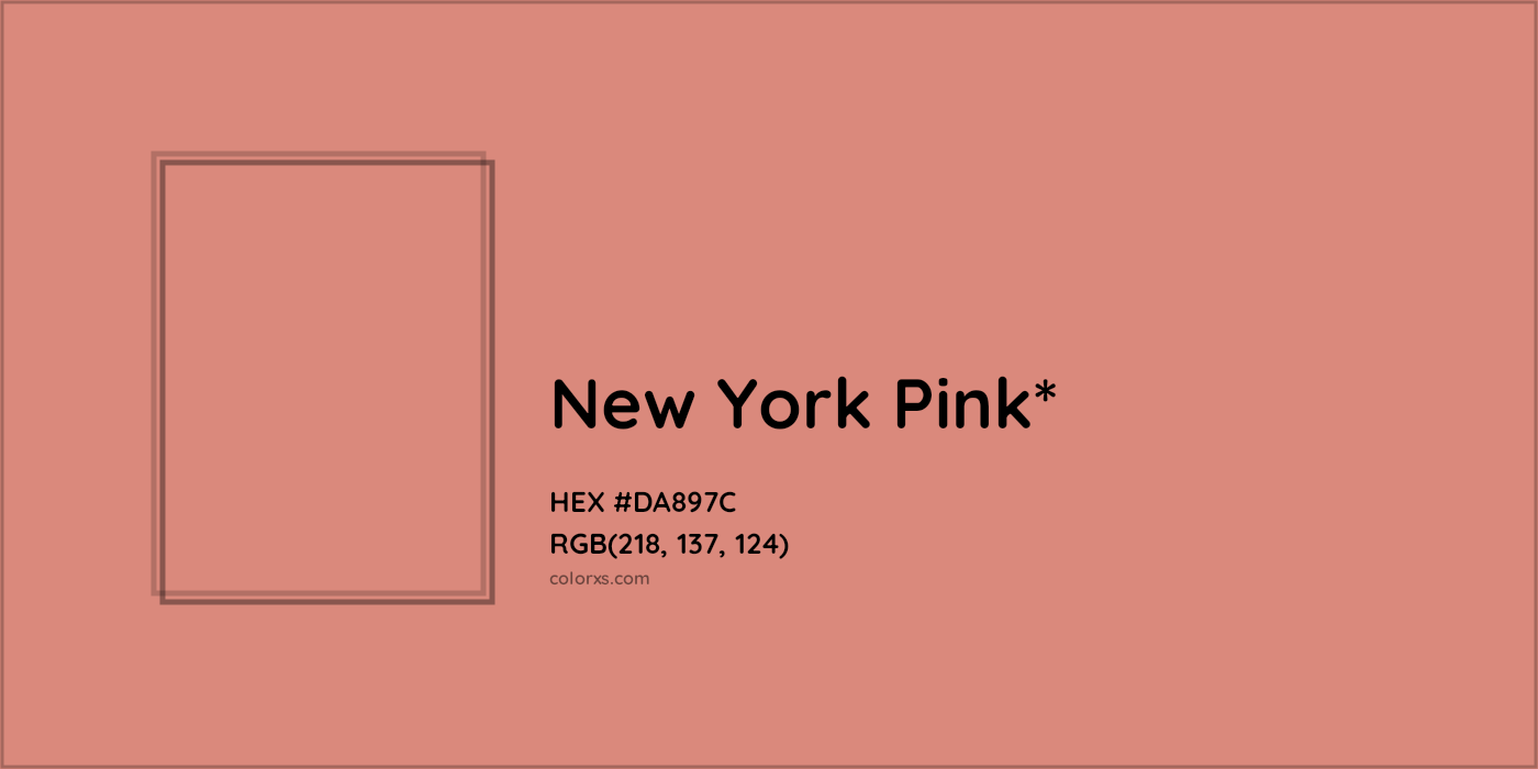 HEX #DA897C Color Name, Color Code, Palettes, Similar Paints, Images