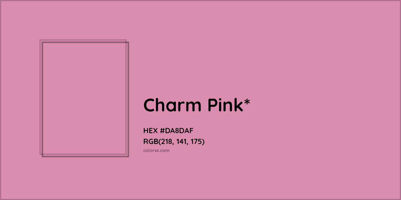 HEX #DA8DAF Color Name, Color Code, Palettes, Similar Paints, Images