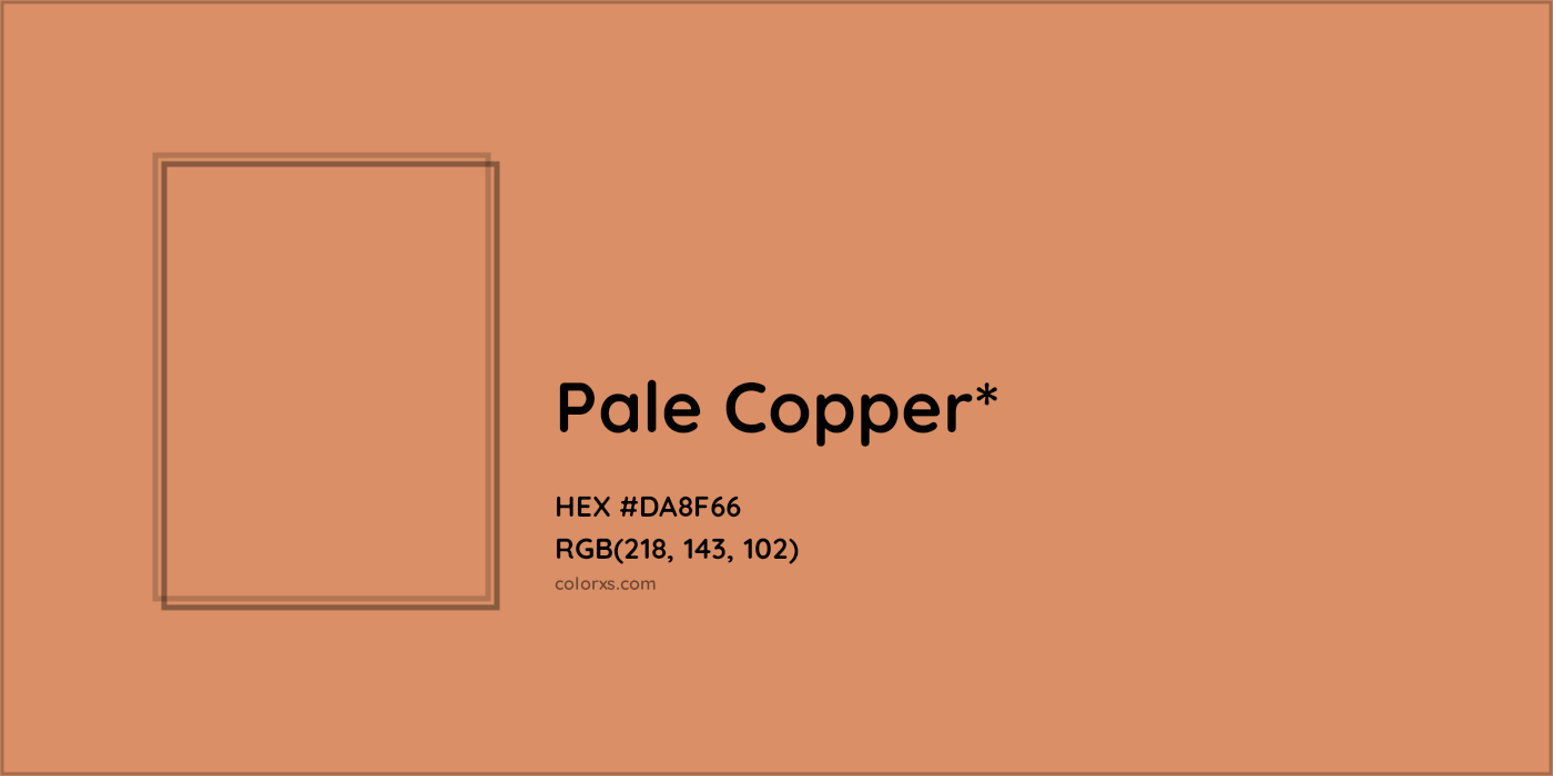 HEX #DA8F66 Color Name, Color Code, Palettes, Similar Paints, Images